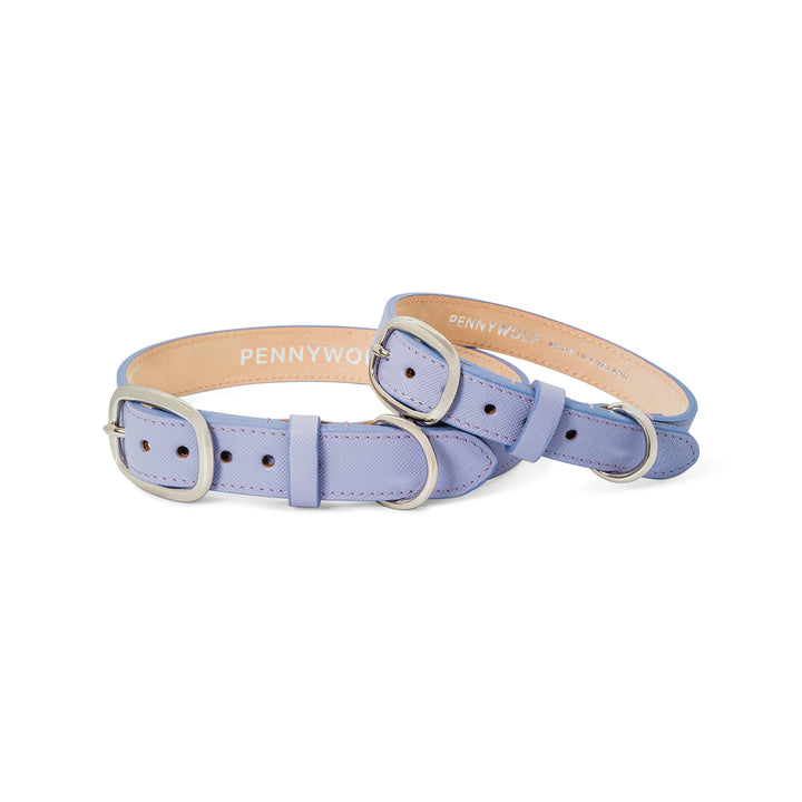 Lilac Leather Dog Collars