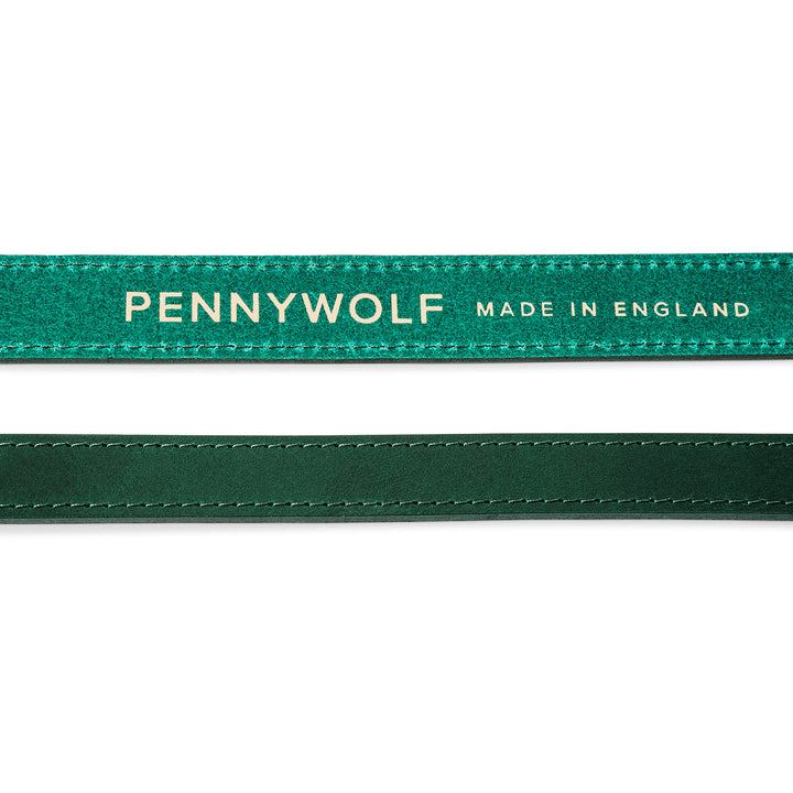 Green Leather Dog Leads