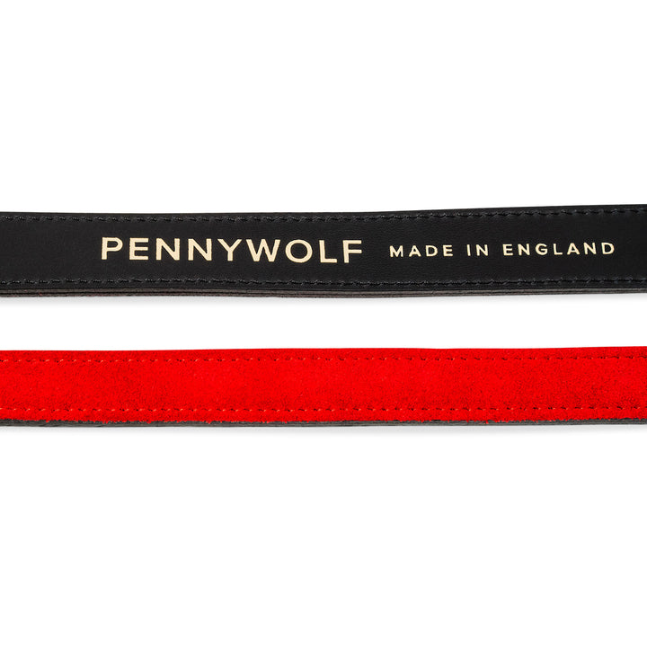 Red/Black Leather Dog Leads