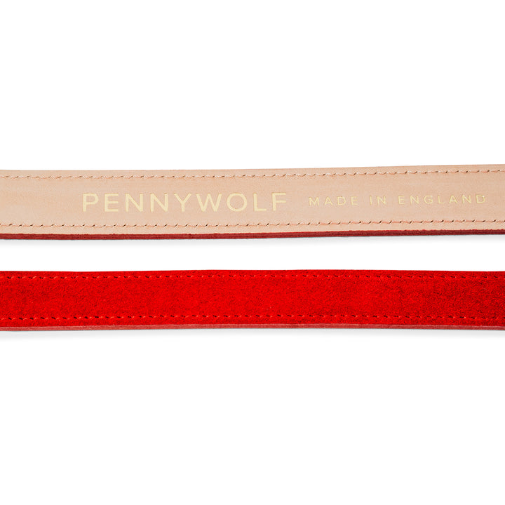 Red Leather Dog Leads