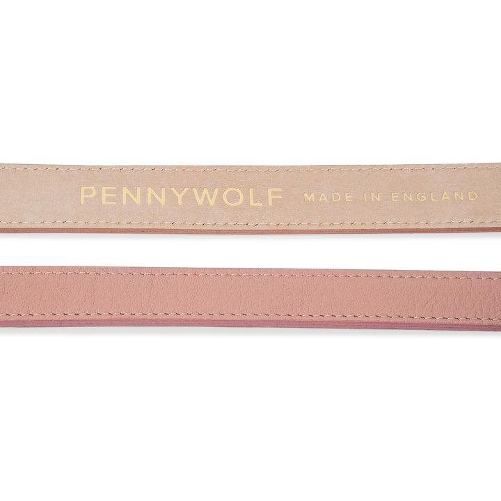 Pink Leather Dog Leads